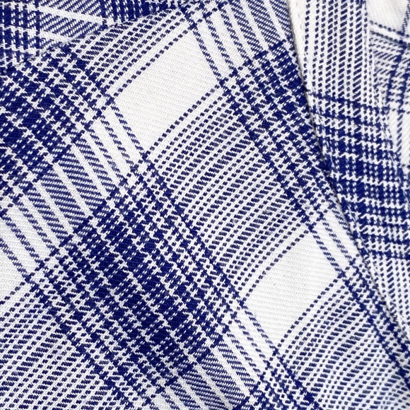 NWT Soft Joie Noraha Blue+White Plaid Dress - Picture 5 of 8